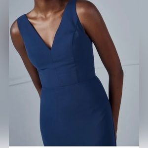 Sleeveless Mid Navy Blue Pencil Dress (6) Calvin Klein.